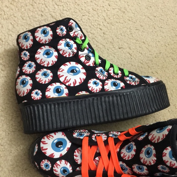 🖤Jeffery Campbell eyeball platform sneakers - Picture 4 of 14